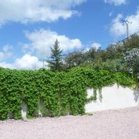 mur recouvert de végétation qui entoure la maison